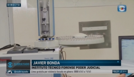 Nota periodística sobre análisis de droga